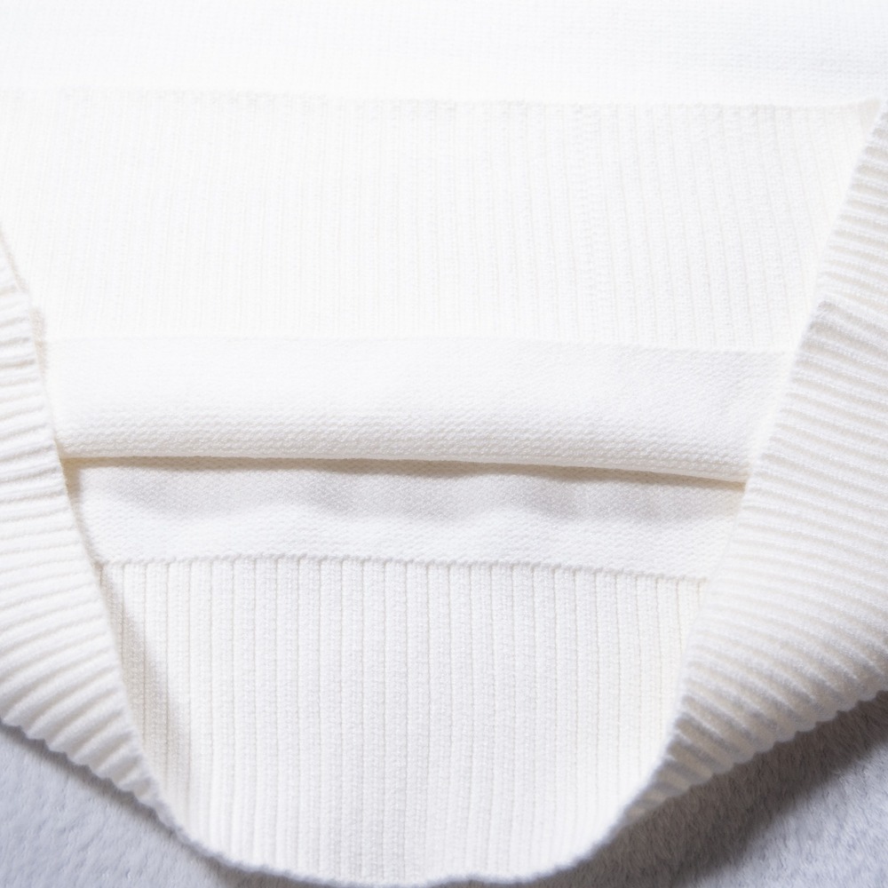 Philosophy Republic Clothing Women Cream Ribbed Knit‎ Crew Neck Sweater Size L - Picture 6 of 10